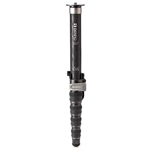 Benro MSD46C SupaDupa Monopod, 72" max Height, Waterproof Twist Locks, Carbon Fiber, Spiked Foot, CNC machined Aluminum flip Lock (MSD46C) - Image 1