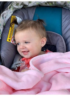 AMICA Luxuriously Soft Baby Blanket Playful Pink 30" X 40" Super Soft Baby Blankets For Girls And Boys (Pink Faux Mink Lightweight)  - Image 4
