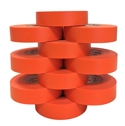 TradeGear Orange 10 Pack - UL Listed Colored Electrical Tape, 60 ft x 3/4 in, 600V, Flame Retardant, Waterproof, Rubber Adhesive - Phase Marking, Wire ID, Automotive - Image 4