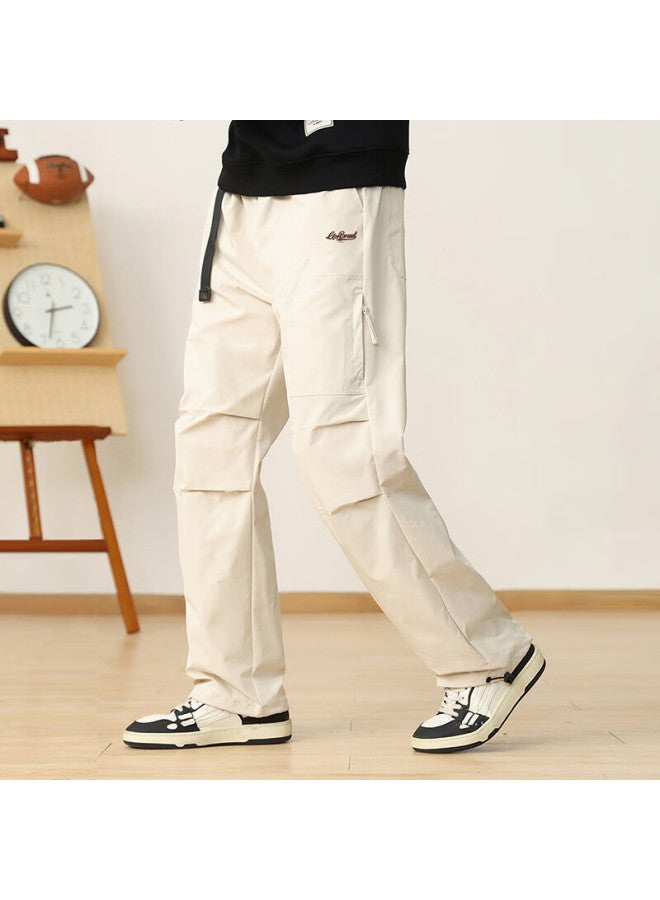 Clor American-style Cargo Pants For Men, Spring And Summer Trendy Straight-leg Trousers, Loose-fitting Casual Pants, Cl11 Khaki XL - Image 2