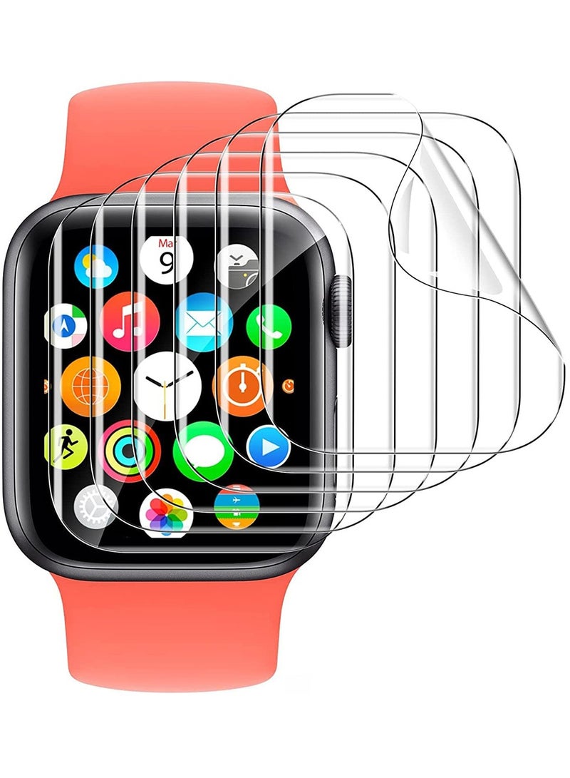 Apple Watch Series 3/2/1 Screen Protector 38mm, Military-Grade Replacement TPU Screen Film iWatch Protector Anti-Scratch Bubble-Free High-Touch Screen Protection Clear, 6 Pack  - Image 1