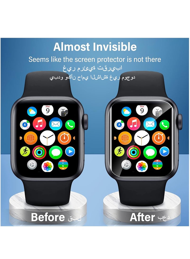 Apple Watch Series 3/2/1 Screen Protector 38mm, Military-Grade Replacement TPU Screen Film iWatch Protector Anti-Scratch Bubble-Free High-Touch Screen Protection Clear, 6 Pack  - Image 3