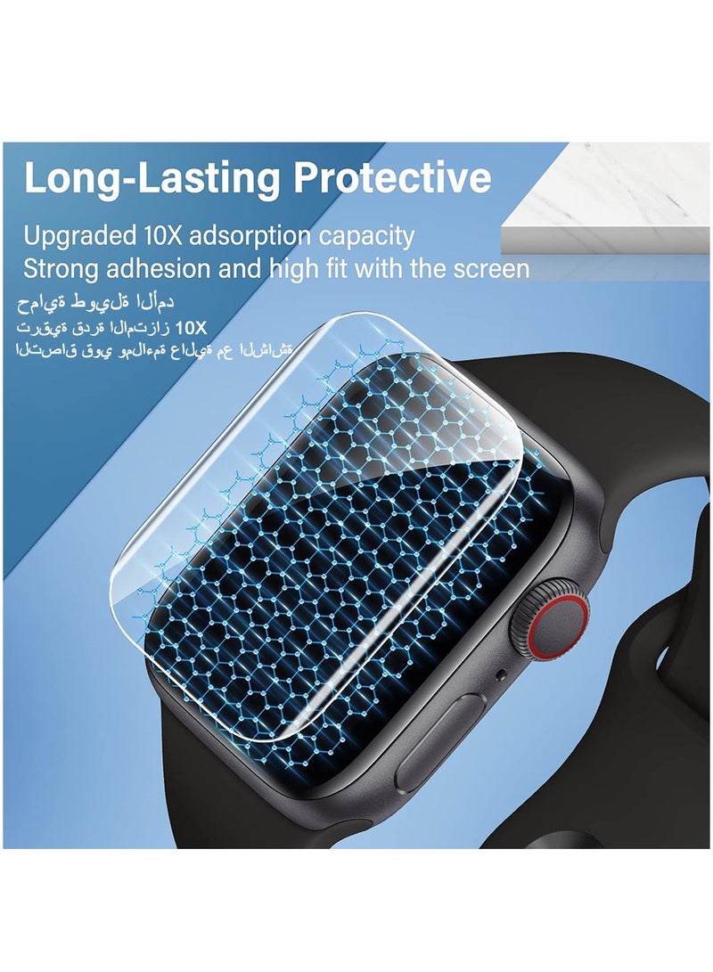 Apple Watch Series 3/2/1 Screen Protector 38mm, Military-Grade Replacement TPU Screen Film iWatch Protector Anti-Scratch Bubble-Free High-Touch Screen Protection Clear, 6 Pack  - Image 5