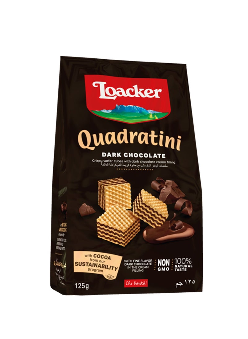 Loacker Quadritini Dark Chocolate Wafers - Image 1