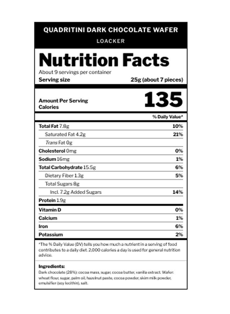 Loacker Quadritini Dark Chocolate Wafers - Image 3
