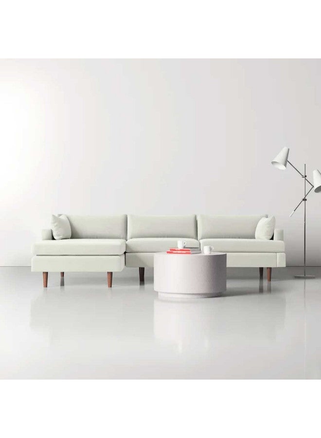 Al Home 5 Seater L-shape Sofa 85×180×90×250 Cm - White - Image 1