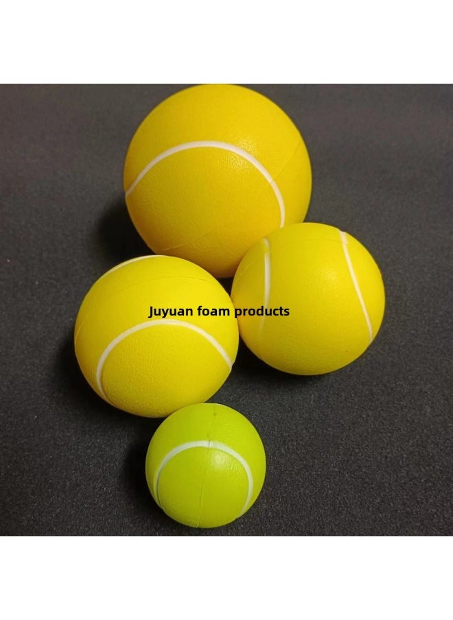 Generic - High Elasticity Pu Foam Colorful Toy Balls 40mm Inspirational Children's Play Balls Smooth Surface Polyurethane Foam-Color:60mm Tennis-Diameter:See Color Details - Image 1