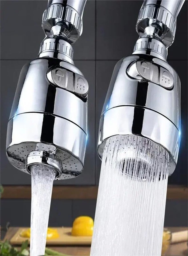 PLENARO 360 Degree Rotating Water-Saving Sprinkler, Faucet Aerator, Adjustable Head Nozzle Splash-Proof Filter Extender Sprayer for Kitchen, Bathroom (SHORT) - Image 1