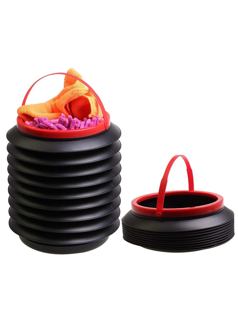 GETZET GETZET Folding Magic Trash Bin Container Storage Bucket with Hanging Strap for Home Outdoor Camping Storage Organizer Portable Magic Container Car Trunk Boot Organizer 1Pcs  - Image 1