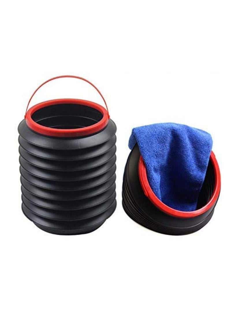 GETZET GETZET Folding Magic Trash Bin Container Storage Bucket with Hanging Strap for Home Outdoor Camping Storage Organizer Portable Magic Container Car Trunk Boot Organizer 1Pcs  - Image 4