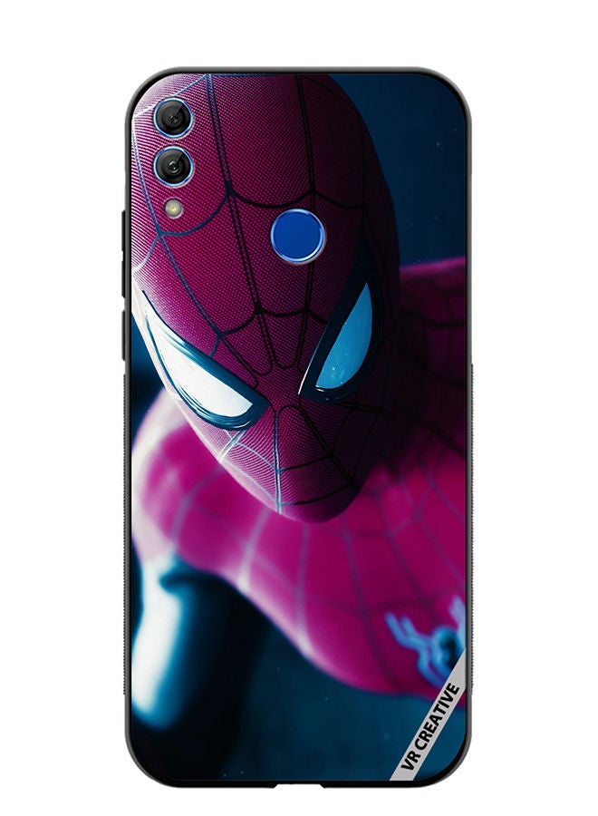 Protective Case Cover For Honor 10 Lite Spiderman Design Multicolour