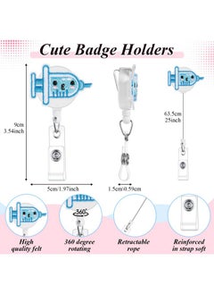 Henoyso 60 Pcs Nurse Badge Reel Nurse Keychain Retractable Badge Holders Nursing Cna Week Gift Doctor Nurse Gift Nursing Gift Nurse Party Favor Cna Appreciation Gifts(Vibrant)  - Image 4