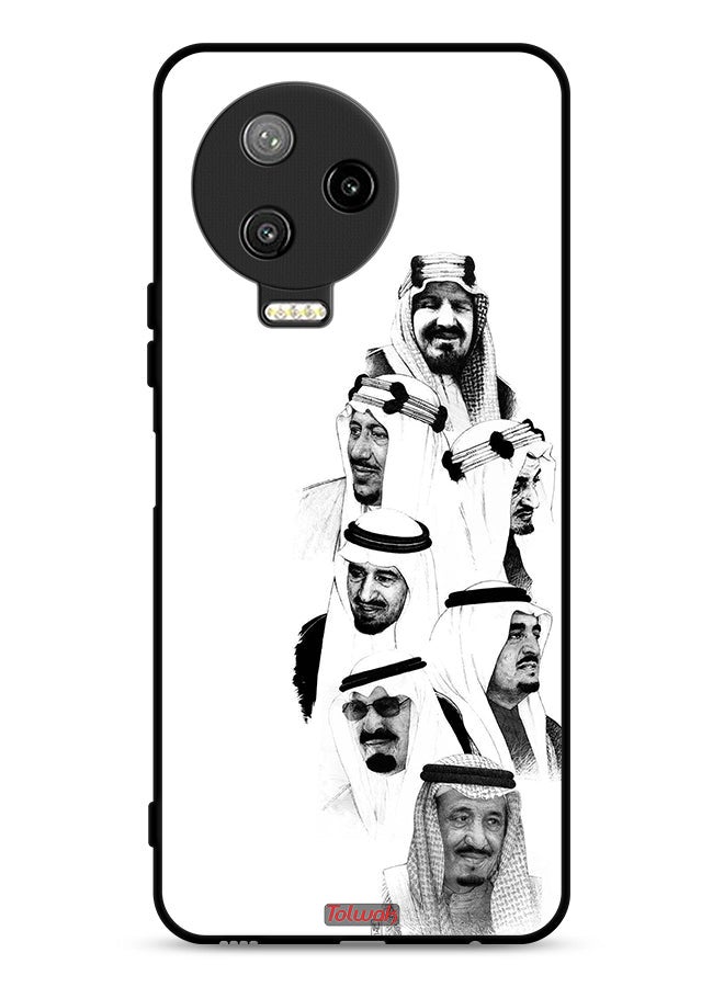 Tolwak Infinix Note 12 Pro 4G Protective Case Cover Saudi Kings Art B_W - Image 1