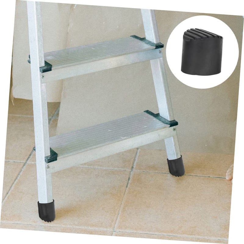 3Pcs Waterproof Rubber Ladder Feet Covers Non Slip Replacement Pads for Aluminum Bamboo Ladders - Image 3