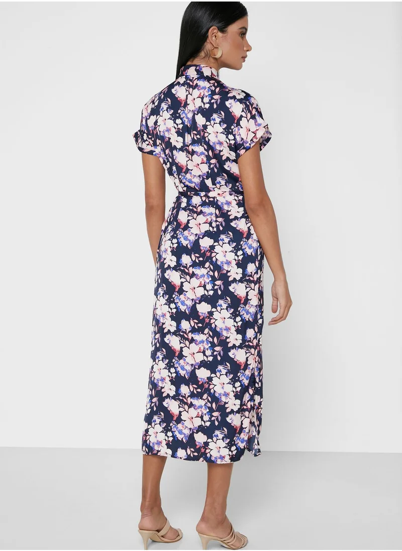 VERO MODA Floral Print Shirt Dress