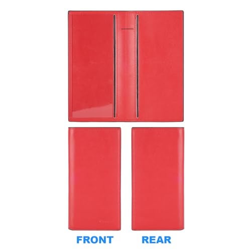 CASMONAL Premium Leather Checkbook Cover for Men and Women Checkbook Holder Wallet RFID Blocking - Image 5