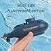 Tsiodot Mini RC Submarine Boat for Kids 6CH Remote Control HighSpeed Waterproof Diving Toy for Pools Lakes Bathtubs Gift for Boys and GirlsBlue - Image 4
