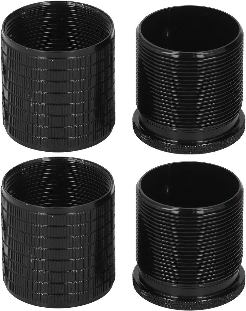 Adjustable Furniture Leg Risers, Heavy Duty Bed Frame Support Legs, Height Adjustment Legs with 43-75mm Range, Supports Up to 500kg, Ideal for Sofa, Bed, Table & Cabinet (Bright Black) - Image 4