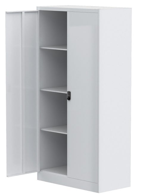 Mahmayi Modern Digital Cupboard - Secure, Stylish, and Adjustable Storage Solution for Documents, Home, and Office - White