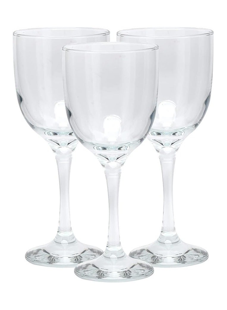 LAV 3 Pieces Tokyo Wine Glass Set 365 Ml - Clear - Image 2
