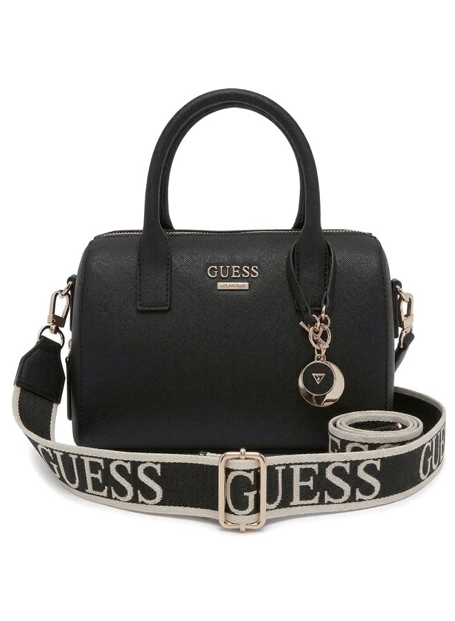 جس Guess شنطة كروس نسائي سوداء SF943608 – حقيبة يد جلد صغيرة أنيقة وعصرية - Image 1