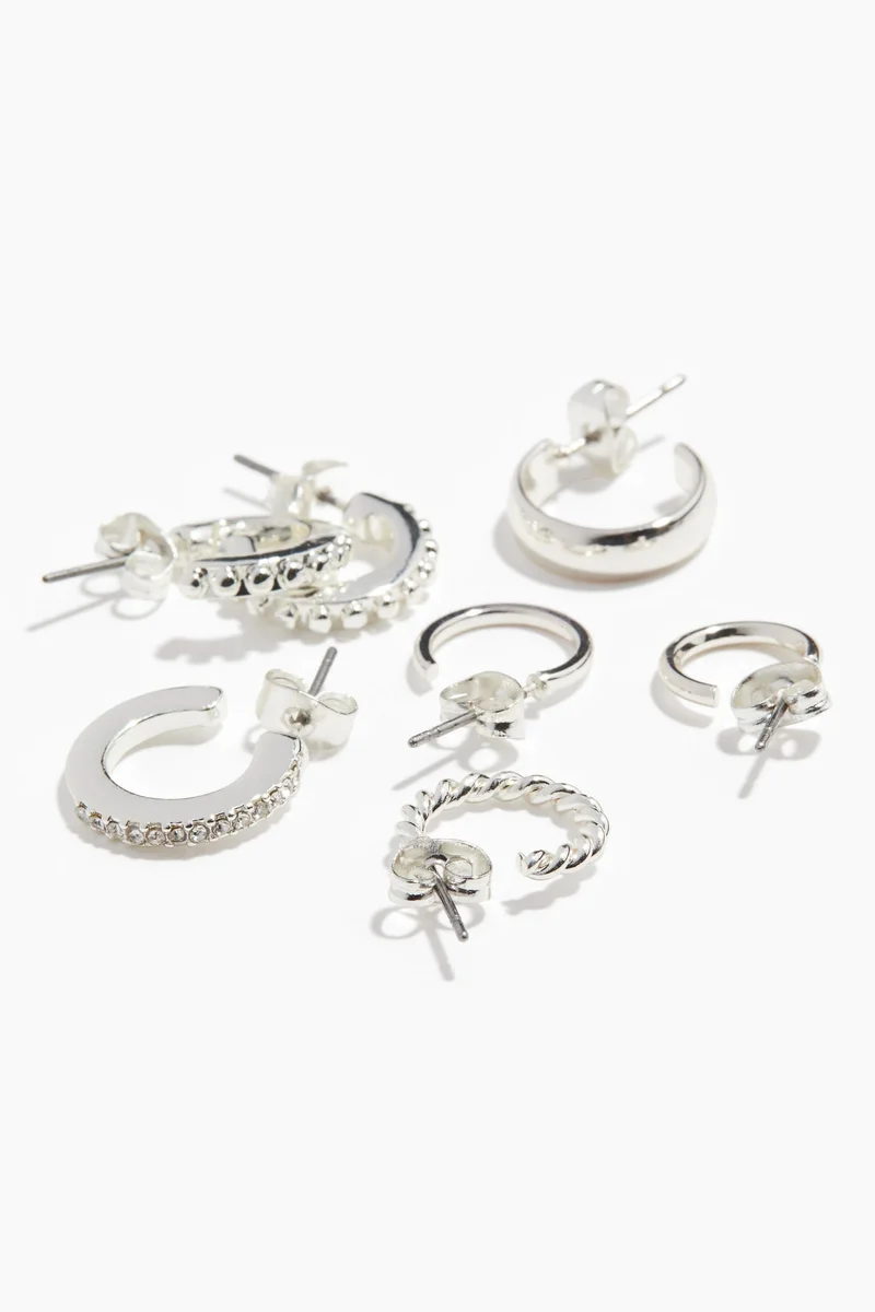 H&M 6 pairs hoop earrings