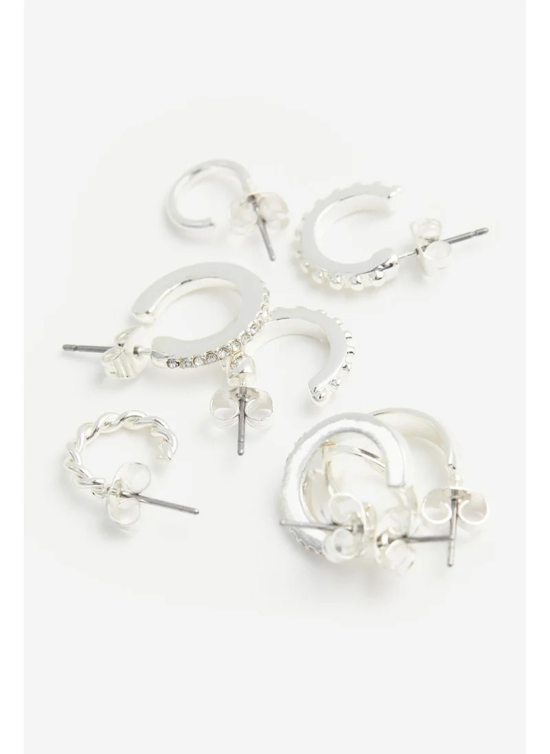 H&M 6 pairs hoop earrings