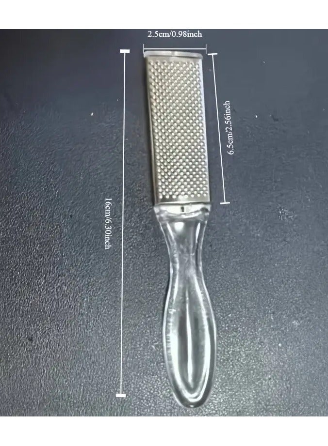 جلوسكي ملف القدم من الفولاذ المقاوم للصدأ, أداة علاج الأسفل لإزالة الكالوس والجلد الميت, مزدوج الجانبين القدم كاشح, الكالوس إزالة الكعب أكثر سلاسة - Image 1