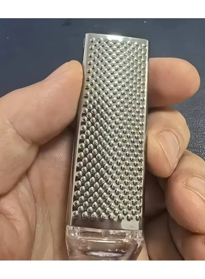 جلوسكي ملف القدم من الفولاذ المقاوم للصدأ, أداة علاج الأسفل لإزالة الكالوس والجلد الميت, مزدوج الجانبين القدم كاشح, الكالوس إزالة الكعب أكثر سلاسة - Image 2