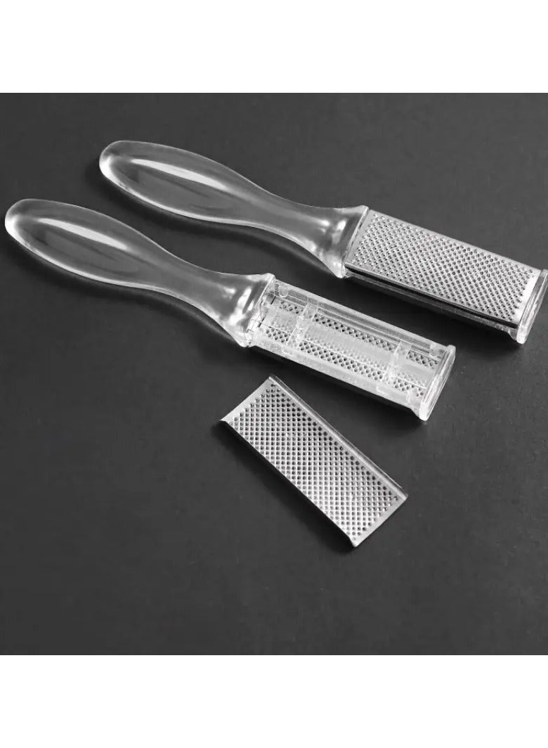 جلوسكي ملف القدم من الفولاذ المقاوم للصدأ, أداة علاج الأسفل لإزالة الكالوس والجلد الميت, مزدوج الجانبين القدم كاشح, الكالوس إزالة الكعب أكثر سلاسة - Image 5