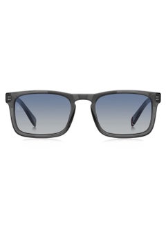 TOMMY HILFIGER Men's UV Protection Rectangular Shape Acetate Sunglasses TH 2068/S BLUE 39 - Lens Size: 39.4 Mm - Grey  - Image 3