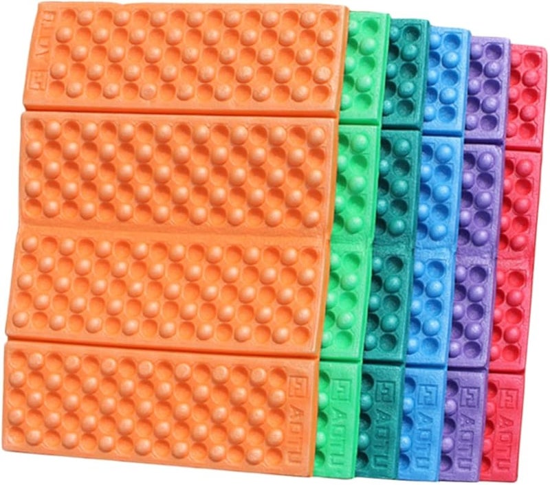 5 قطع بساط نزهة قابل للطي من مادة XPE بتصميم صينية البيض للتخييم الخارجي والسفر والشاطئ - Image 1