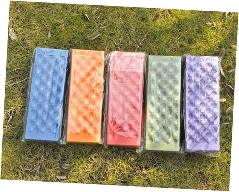 5 قطع بساط نزهة قابل للطي من مادة XPE بتصميم صينية البيض للتخييم الخارجي والسفر والشاطئ - Image 5