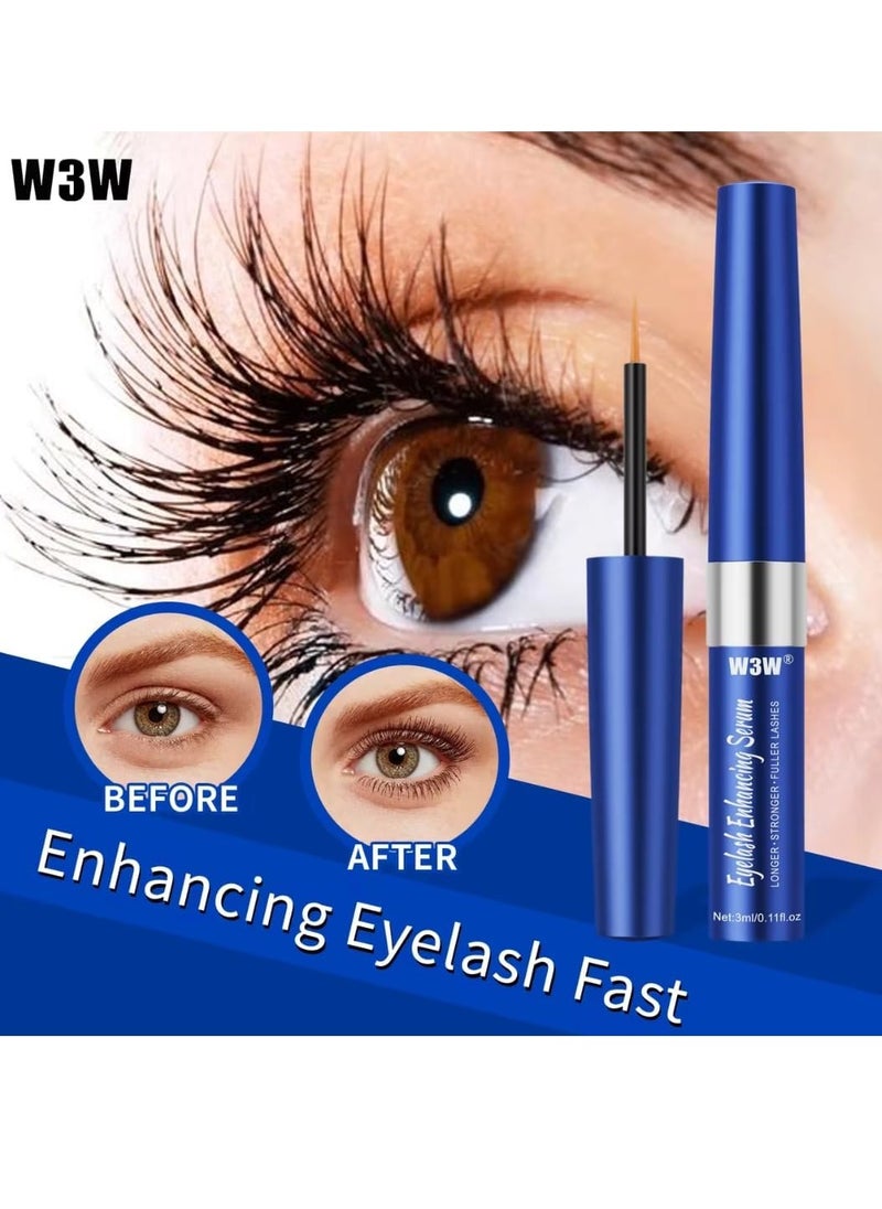 W3W Eyelash Enhancing Serum Gentle Nourishing Lash Serum Enhancing Eyelash Serum for Longer Natural Thicker Fuller Stronger Lashes No Irritating Lash Growth Serum 3ml  - Image 2