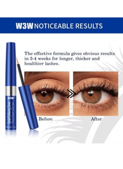 W3W Eyelash Enhancing Serum Gentle Nourishing Lash Serum Enhancing Eyelash Serum for Longer Natural Thicker Fuller Stronger Lashes No Irritating Lash Growth Serum 3ml  - Image 3