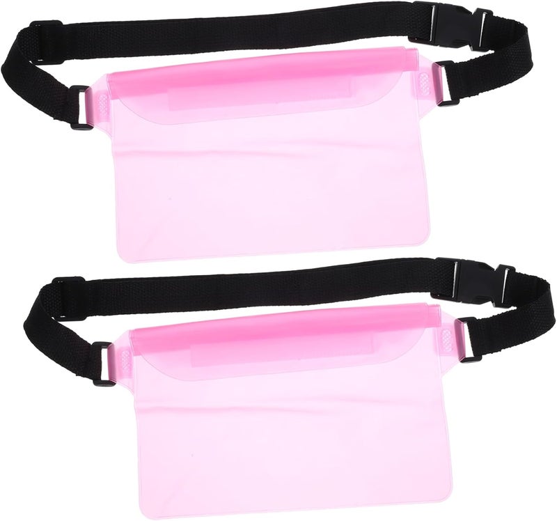 Yardwe 2pcs Fanny Pack Adjustable Waist Strap for Swimming Kayaking and Beach Activities Keep Your Phone and Valuables Dry - Image 1