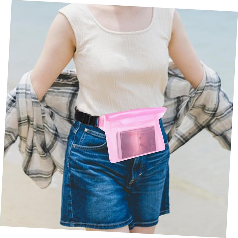 Yardwe 2pcs Fanny Pack Adjustable Waist Strap for Swimming Kayaking and Beach Activities Keep Your Phone and Valuables Dry - Image 3