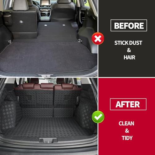 TTX LIGHTING Cargo Liner for QX60 2022-2026, All Weather Leather Cargo Mat & Backrest Mat (with Rear Left and Right Side Panels) - Image 3