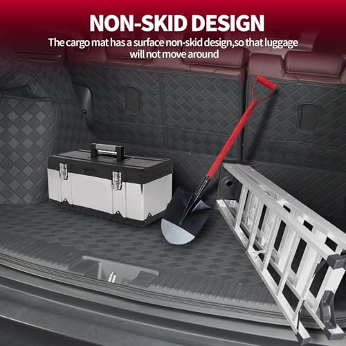 TTX LIGHTING Cargo Liner for QX60 2022-2026, All Weather Leather Cargo Mat & Backrest Mat (with Rear Left and Right Side Panels) - Image 5