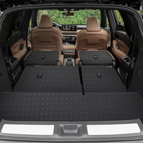 TTX LIGHTING Cargo Liner for QX60 2022-2026, All Weather Leather Cargo Mat & Backrest Mat (with Rear Left and Right Side Panels) - Image 2