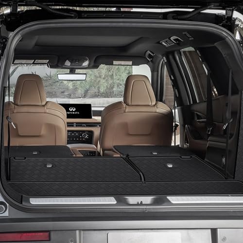 TTX LIGHTING Cargo Liner for QX60 2022-2026, All Weather Leather Cargo Mat & Backrest Mat (with Rear Left and Right Side Panels) - Image 4