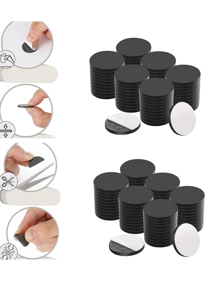 Generic 100 Pcs Round Magnets with Adhesive Backing Flexible Self Adhesive Magnets for Crafts Small Sticky Magnetic Dots for Hanging Light Objects DIY School Office Home  - Image 5