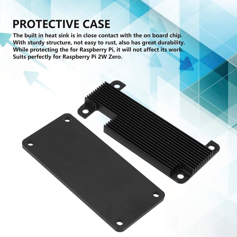 LiebeWH Protective Case for Zero 2W Enclosure Housing Casing Built in Heat Sink Quick Cooling Accessory (Black Shell Colourful Pin Header) - Image 4