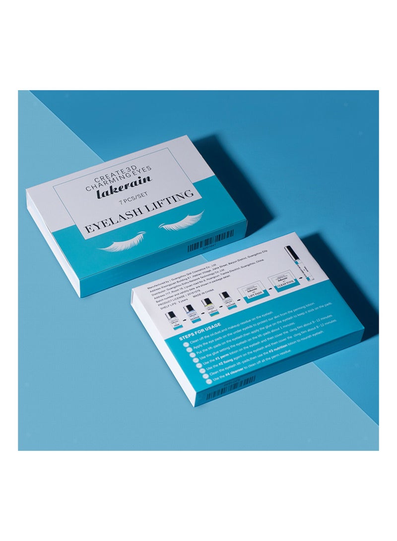 lakerain 7-Pieces Advanced Longlasting Lash Lift Eyelash Perming Mixed Eyelash Lifting Curler and Perming Kit with Nutrition Set for Women - Image 3