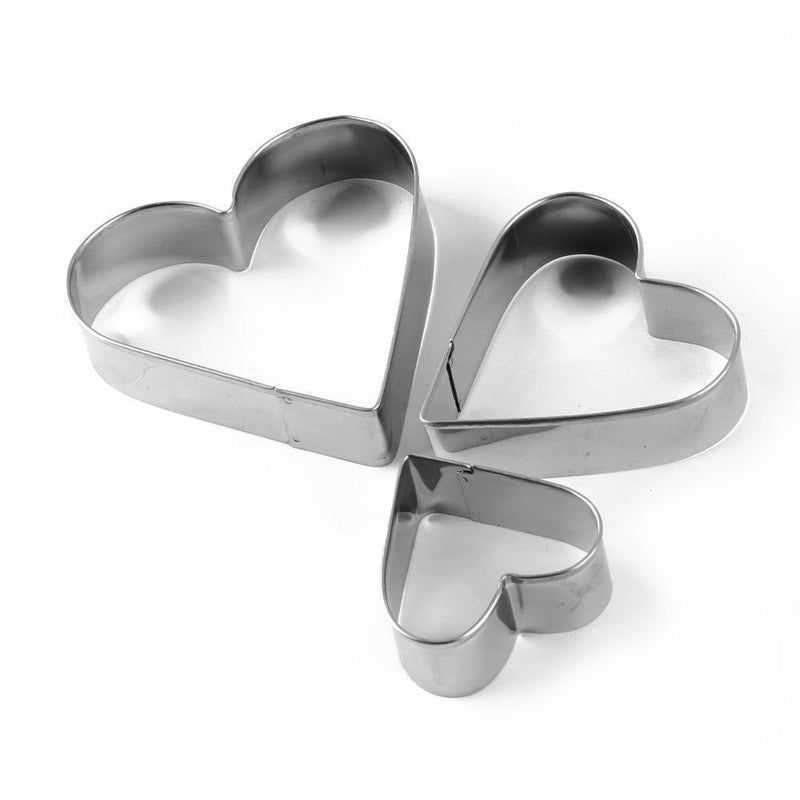Lexazo Cookie Cutter Stainless Steel Cookie Cutter with 4 Shape 3 Sizes Heart Round Star and Flower 12 Pieces - Image 3