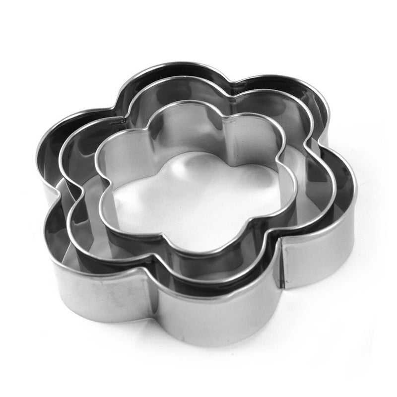 Lexazo Cookie Cutter Stainless Steel Cookie Cutter with 4 Shape 3 Sizes Heart Round Star and Flower 12 Pieces - Image 5