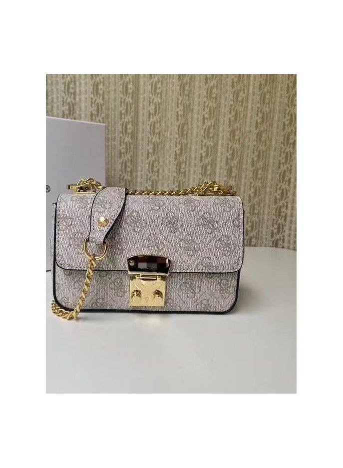 Patterned Mini Chain Crossbody Bag 