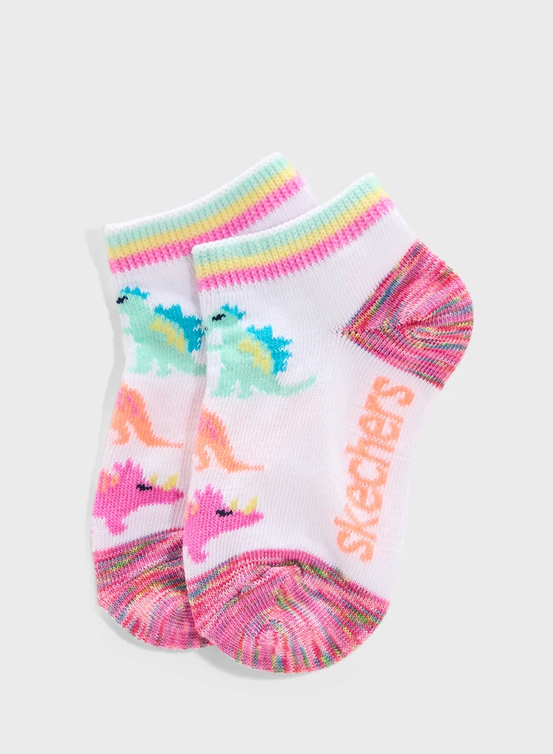 SKECHERS Kids 6 Pack Non Terry Socks