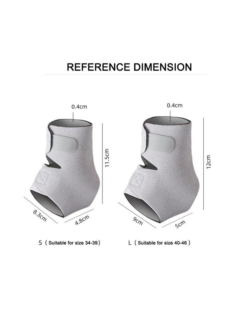 Generic - Adjustable Ankle Brace, Breathable Ankle Bandages Protectors Guards, Ankle Sleeve for Plantar Fasciitis, Tendinitis, Sprain, Swelling, Sports (Gray, S) - Image 1