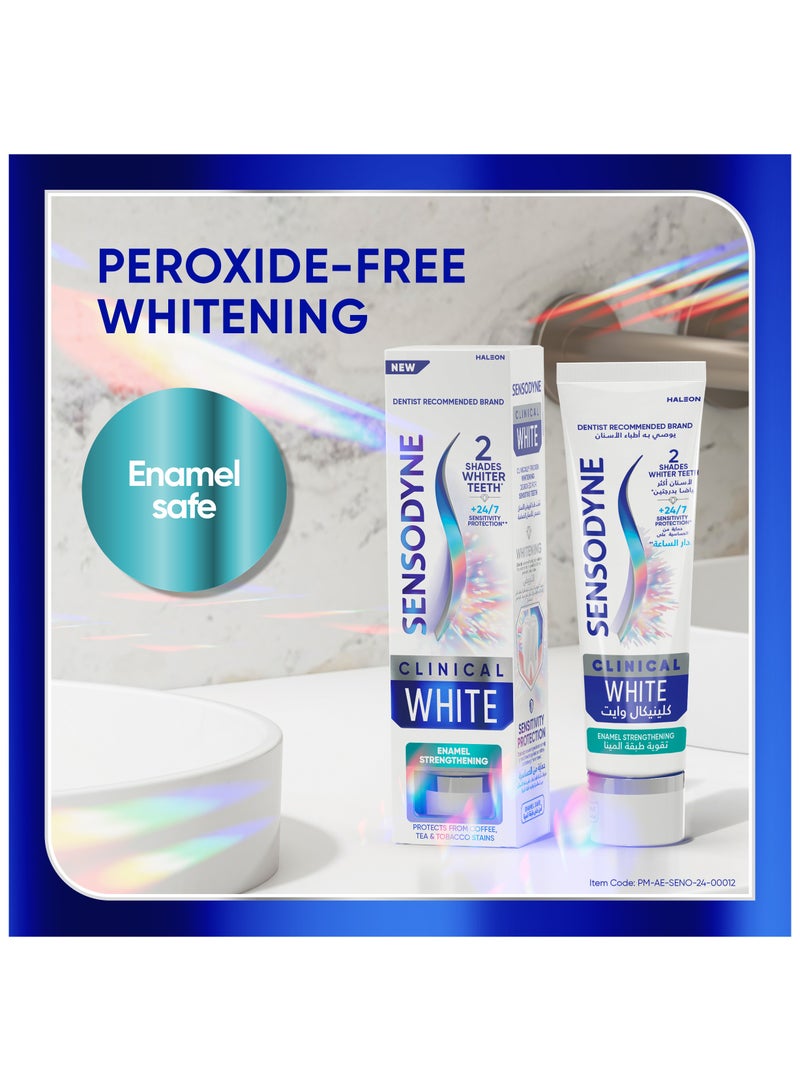 Sensodyne معجون أسنان سنسوداين كلينيكال وايت لتقوية المينا - Image 4